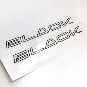 Sticker Black (Black) x2
