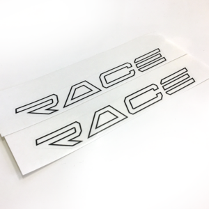 Sticker Race (couleur Noire) x2